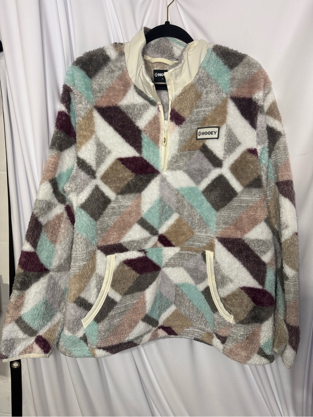 Hooey Women’s Fleece Quarter Zip Pullover - Picture 2 of 5